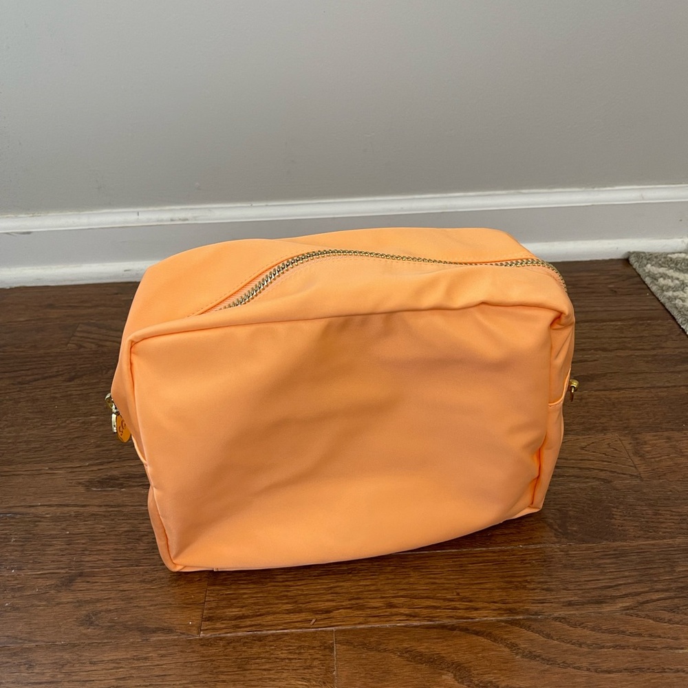 Stoney Clover Lane Peach Orange Cosmetic Pouch